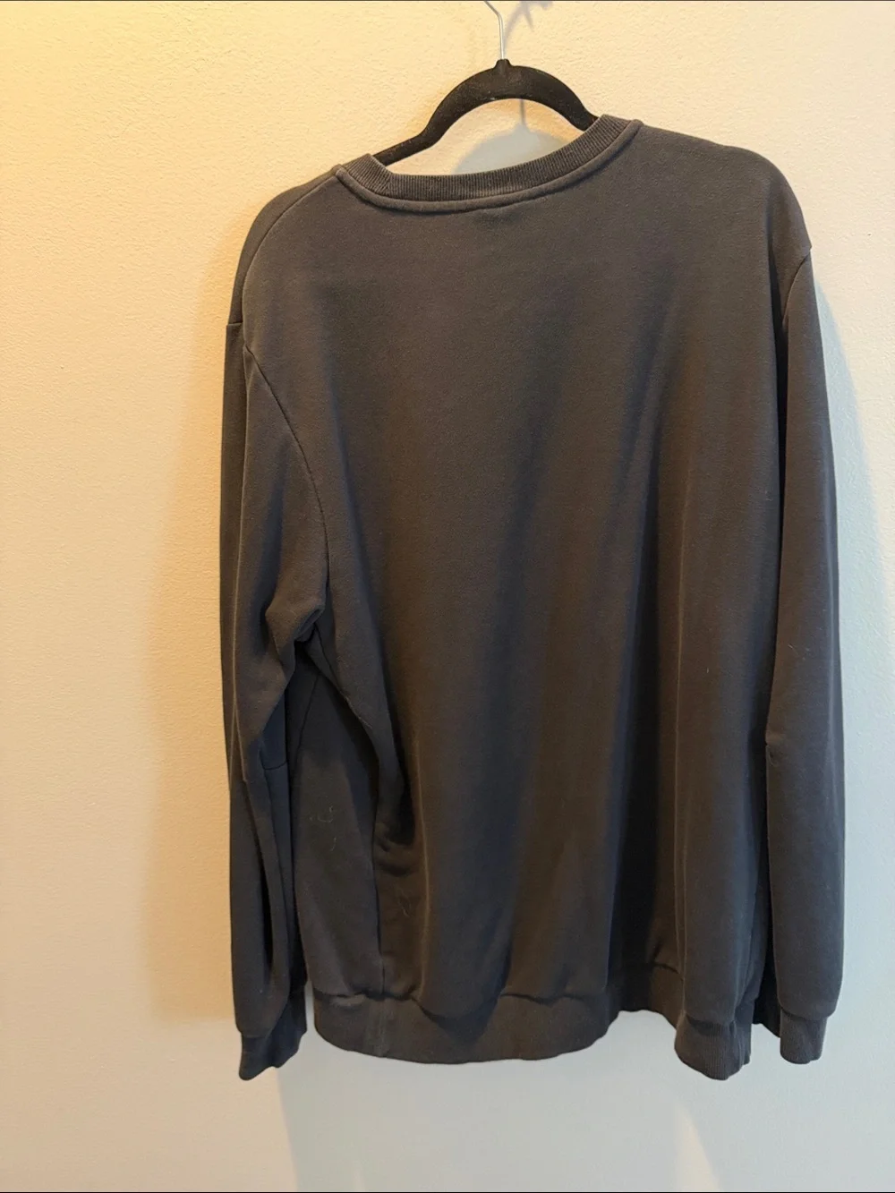 adidas Black Crewneck Sweatshirt with White Logo